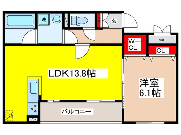 プレゼンス弥刀Bの物件間取画像